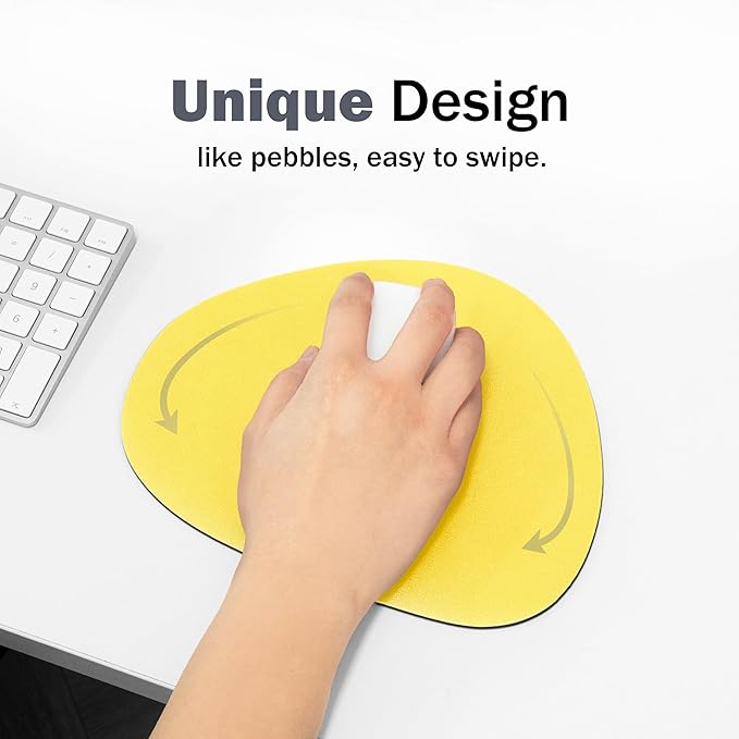 Mouse pad, Non-Slip Washable Waterproof Computer Mouse pad (Lemon Butter Cream)