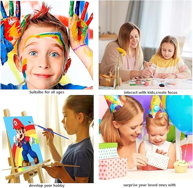 GXGLLPZBY Paint by Number Canvas Kit for Adults- DIY Beginner Easy Paint by Number Kits Faith, Hope, Love Wishing Bottle, Oil Paint by Color Acrylic Painting Home Wall Decor 16x16inch