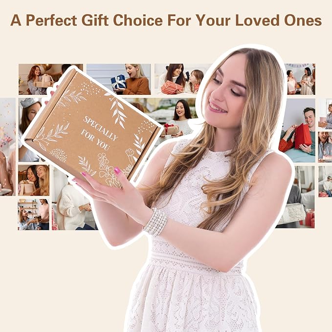 Self Care Gifts for Women Get Well Soon Gifts Care Package, Unique Birthday Gifts for Women, Sending Hug Box Thinking of You Inspirational Christmas Gifts for Teen Girl Sister Her Wife Girlfriends