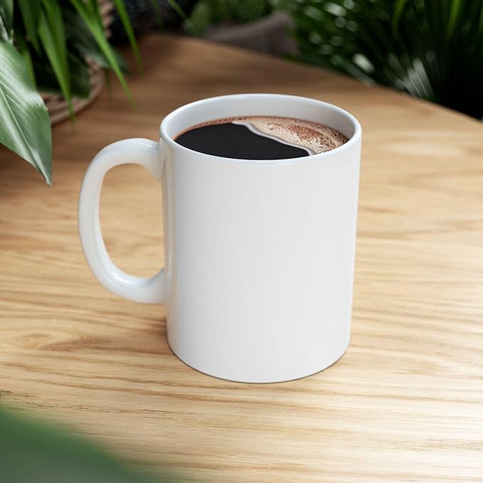 Bohemian Mandala Design - Yoga Enthusiast - 11 oz White Ceramic Coffee Mug - Earthy Aesthetic