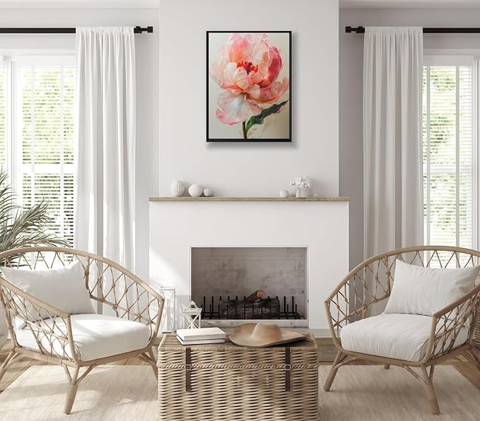 CSZPPQAF Paint by Numbers for Adults Beginner, Flower Paint by Number Kits on Canvas DIY Oil Painting Watercolor Color by Numbers for Home Wall Decor 16X20inch