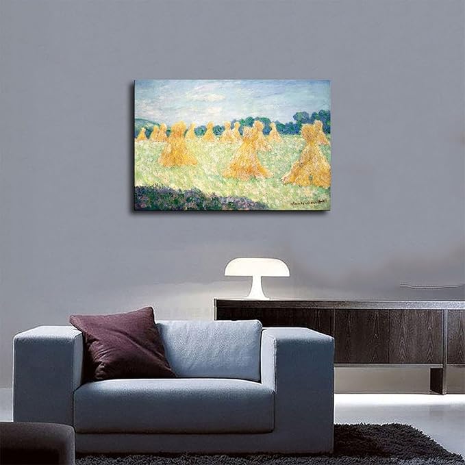 40+ Monet Famous Print Posters The Young Ladies of Giverny, Sun Effect by Claude Monet Impressionism Poster Print for Room Aesthetics Canvas Wall Art Print Unframe 24×36inch(60×90cm)