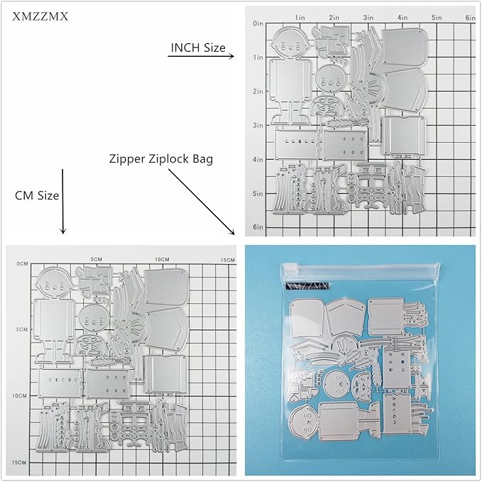 Duty Guards Soldiers Iron Fence Gate Metal Cutting Dies for Card Making, Paper Embossing Die Cuts Kit Templates, Storage Pockets Supplies, Photo Frame Album DIY Scrapbooking Stencils Sets