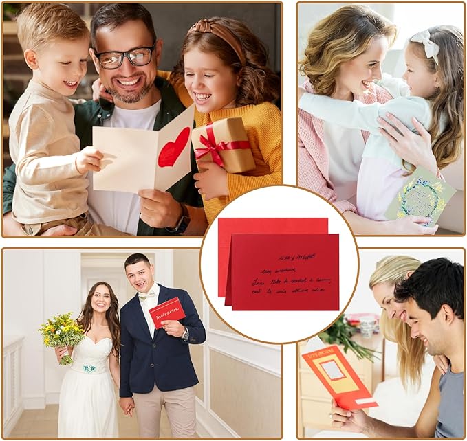 10 Assorted Colors Blank Greeting Cards and Envelopes 4.25 x 5.5 Heavyweight Folded Cardstock and A2 Envelopes Self Seal 20 Packs for Christmas, Wedding Invitations, Birthday