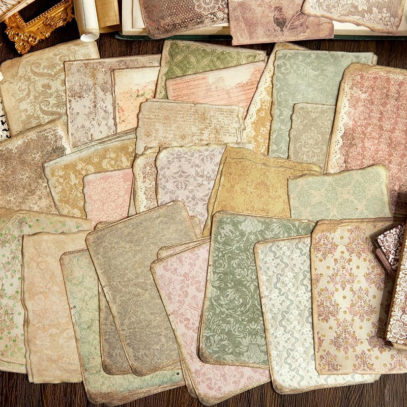 300 Sheets Vintage Scrapbook Paper, Scrapbooking Journaling Supplies Decorative Craft Paper Kits, Ephemera for Junk Journals, Albumn, DIY Crafts Arts - Image 6