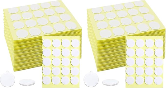 720PCS Candle Wicks for Candle Making, Candle Wick Stickers, Heat Resistance Double-Sided Stickers with The Little ‘‘Tail’’, Stickers for Candle Making (Pack of 2)