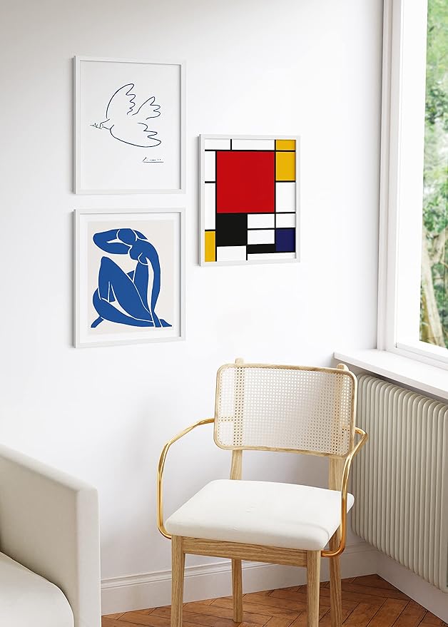 HAUS AND HUES Standalone White Aluminum Frame Set of 3-16x20