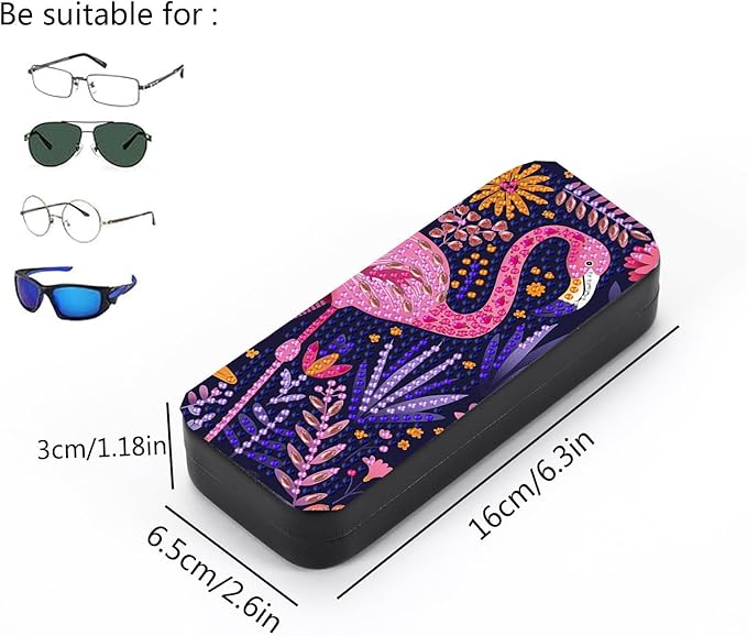 Leatrice 5d Diamond Art Kits for Adults Small Diamond Painting Kit Gem Art Paint by Diamonds Dots Eyeglasses Case DIY for Beginner Women