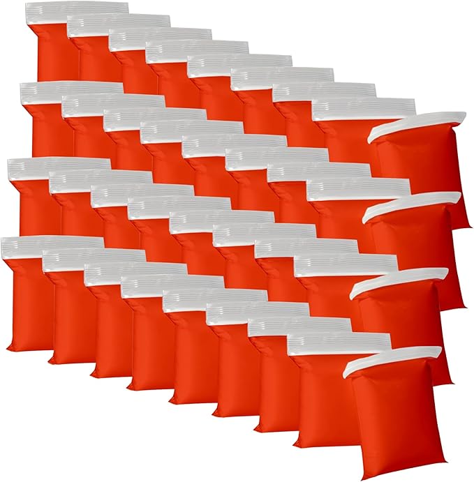 Red Air Dry Clay for Kids - 36 Individually Bagged Airdry Clay for Arts & Crafts - Soft, Squishy Cosplay Foam Slim Clay for Home & School - Moldable, No-Mess Air Dry Modeling Clay
