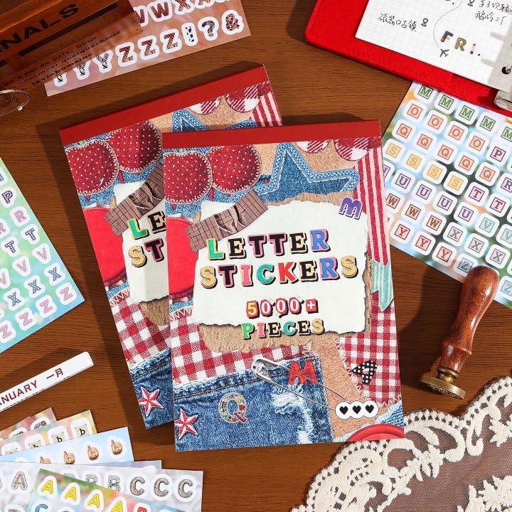 5000+Pcs Magazine Letter Stickers Book for Scrapbook Album by Unknown