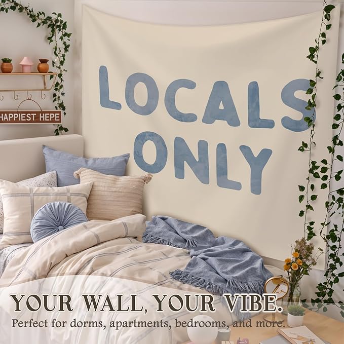 STHTTSW Blue Coastal Tapestry, Beach Tapestries Wall Blanket, Coastal Room Decor Beach Beachy Wall Hanging Decor for Dorm Bedroom 50x60 Inch