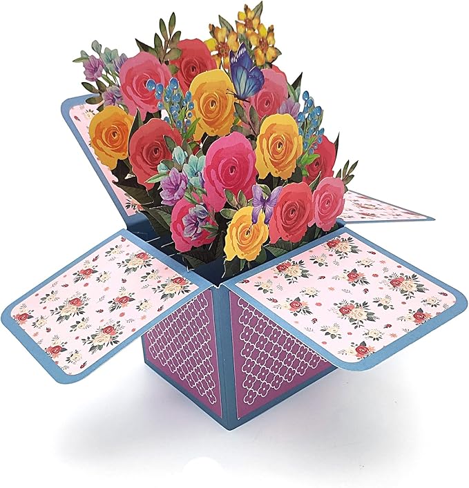 3D Pop-Up Thank You Cards! Birthday Gift Card with Note Note Card and Envelope, Perfect for Birthdays, Teacher Appreciation, or Gifting Mom, Grandma, Dad, or Best Friends.