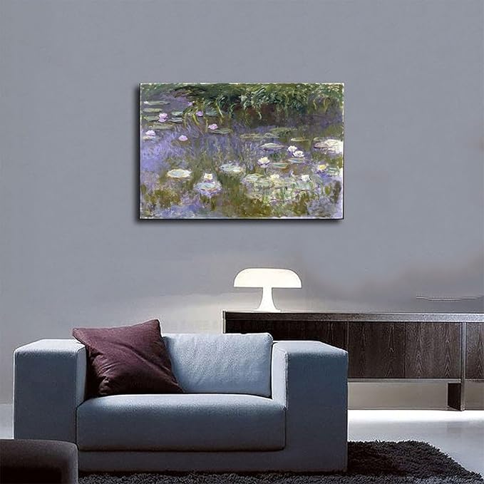 CFIOZYOS 40+ Monet Famous Print Posters Water Lilies by Claude Monet Impressionism Canvas Art Poster And Wall Art Picture Print Modern Family Bedroom Decor Posters Unframe 20×30inch(50×75cm)