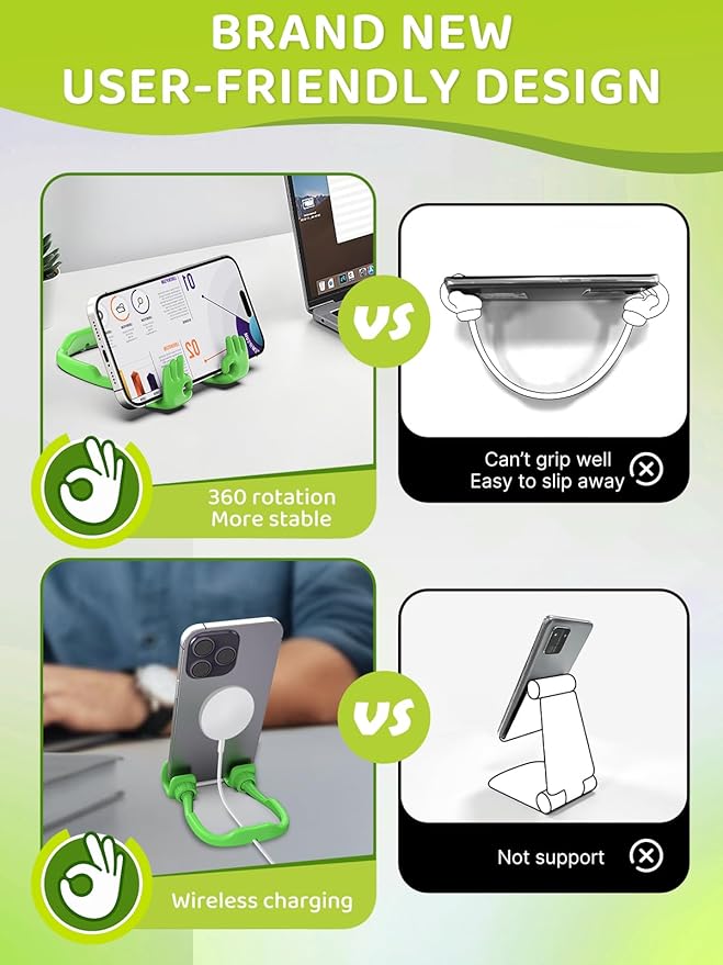Stocking Stuffers for Teens Boys Girls Men Women Adults: Cell Phone Stand Gifts for Christmas Kids Patented OK Phone Holder for Desk Teenage Son Birthday Funny Gift Cool Gadgets Who Want Nothing