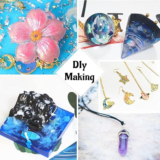 Crystal Clear Hard UV Resin Upgraded Formula Ultraviolet Fast Curing for Jewelry Making Craft Decoration, Hard Transparent Glue Solar Cure Sunlight Activated Resin (100g)