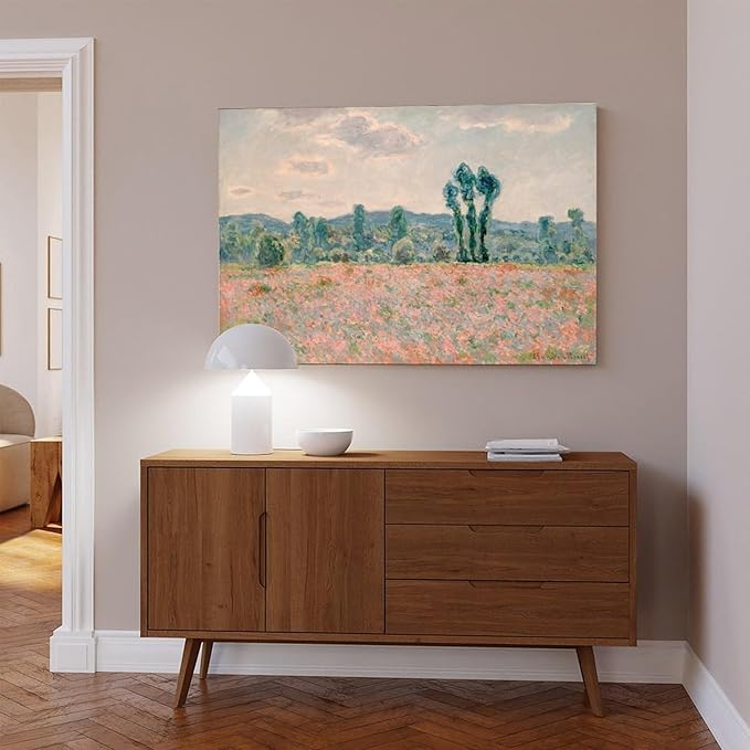 CFIOZYOS 40+ Monet Famous Print Posters Poppy Field by Claude Monet Impressionism Canvas Wall Art Print Poster For Home School Office Decor Unframe 16×24inch(40×60cm)