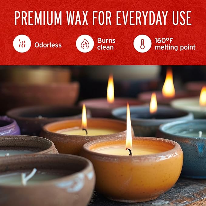 Blended Waxes, Inc. Paraffin Wax for Candle Making, Easy to Use Candle Wax Pastilles, Paraffin Wax for Everyday Use, 160F Melt Point 5 lb Pack