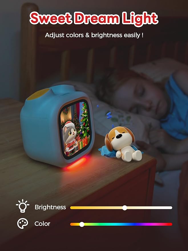 Pawpal Toy for Kids & Toddlers - All-in-1 Stories, Music, Podcast, Schedule, Ok-to-Wake, Habit-Building, Digital Pet, Nightlight, Parental Control, Message, Christmas Gifts for Girls Boys Ages 3+