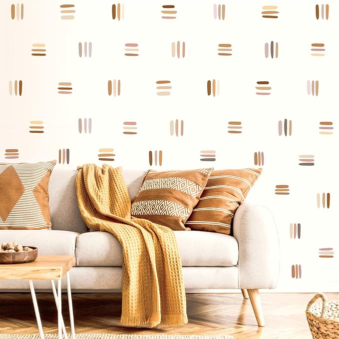Line Wall Decals Peel and Stick Wall Decals Stripes Wall Decal Modern Wall Stickers Abstract Wall Decals Vinyl Wall Decals Removable Geometric Wall Decal for Nursery Baby Girl Room Living Room Decor