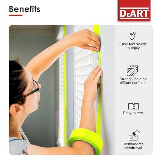 DEART 6 Pcs Colored Masking Tape, Extra Long 1008 Feet or 360 Feet x 1 Inch Painters Tape, Color Painter Tape for Arts & Crafts Labeling or Coding, Kids Art Supplies (360 ft)