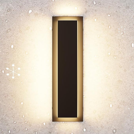 15.7’’ Outdoor Wall Light Fixtures, Modern Wall Sconces, Exterior Lighting Fixtures, 3000K Warm White, IP65 Waterproof, Corrosion-Resistant, Outside Lights for House, Porch, Garage - 1 Pack