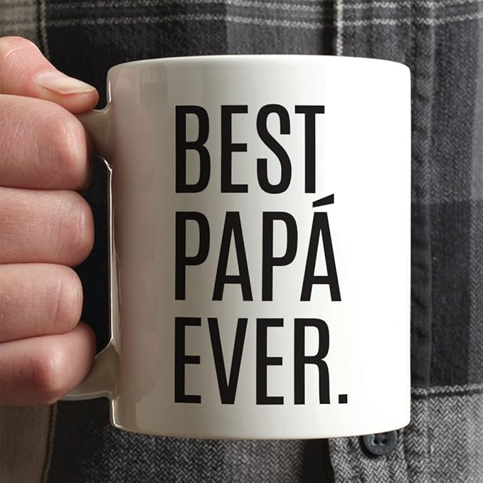 Andaz Press 11oz. Coffee Mug Birthday Gift, Best Papá Ever, 1-Pack