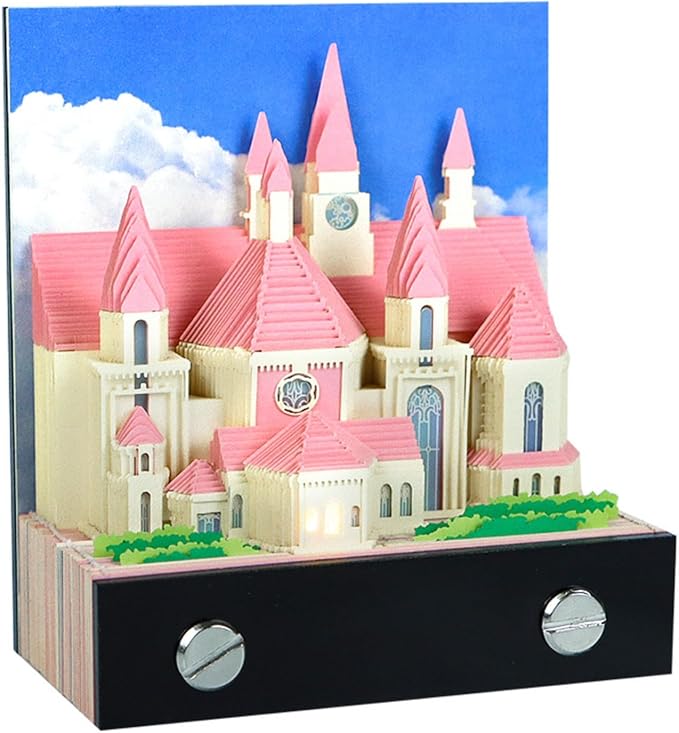 3D Art Calendar 2026,3D Memo Pad Creative Time Piece Calendar,Creative Non Stick Sticky Note,3D Memo Pad Art Notepad,Exquisite Paper Sculpture Gifts,Desktop Decoration Crafts