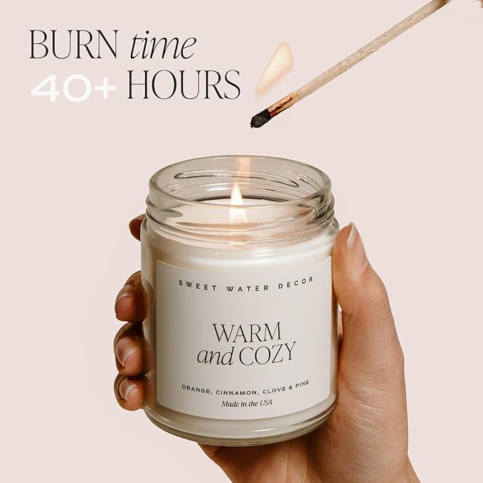 Sweet Water Decor Happy Anniversary Candle - Scented Candle for Home - 9oz Clear Jar with 40 Hour Burn Time, Made in USA - Special Gifts for Him or Her, Milestone Gifts