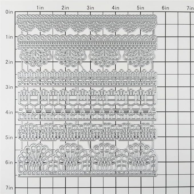 Openwork Flower Lace Metal Cutting Dies for Card Making, Paper Embossing Die Cuts Kit Templates, Storage Pockets Supplies, Photo Frame Album DIY Scrapbooking Stencils Sets