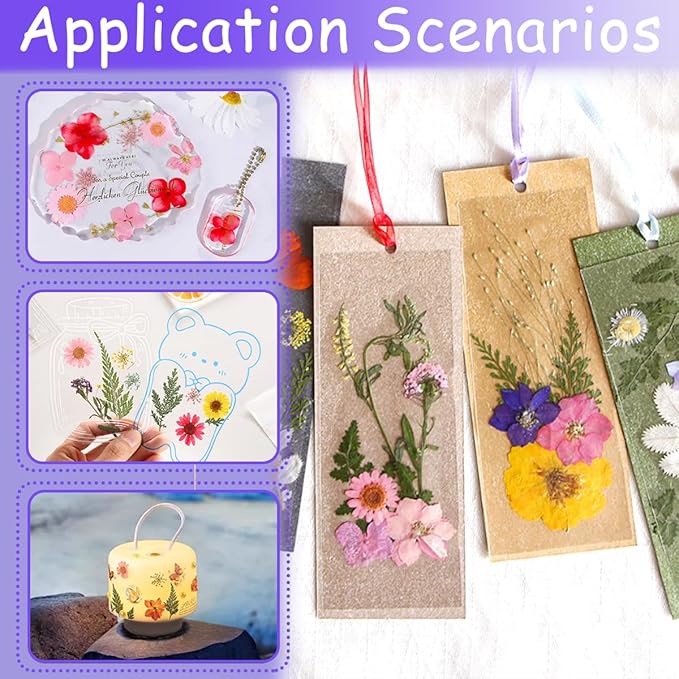 Real Dried Pressed Leaves Natural Dried Leaf for Candle Resin Jewelry Soap Nail Pendant Phone Case Crafts Making Floral Decors Scrapbooking DIY (68 Pcs Real Dried Leaves Flowers)
