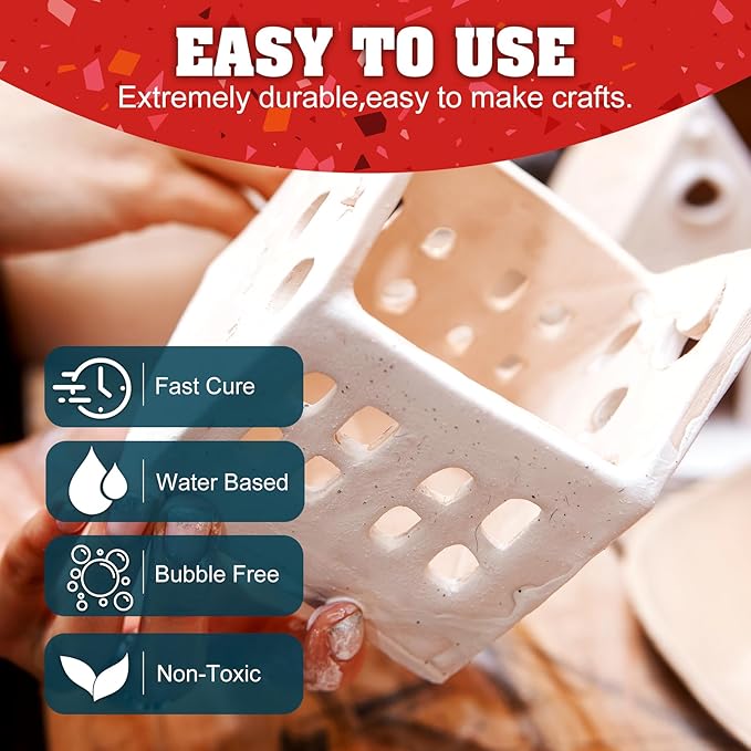 Eco Resin Casting Powders 4500g - All-in-One Casting Resin Kit for Beginners, Water-Based ＆ Fast Curing, 20-30 Minutes Demold - Water Activated Plaster Powder for Crafts, Art, DIY Home Decor