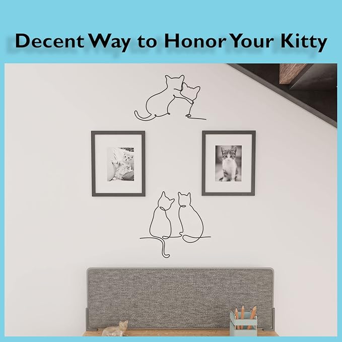 Matani Metal Dog Wall Art | Metal Decor | Minimalist Room & Living Room Wall Decor (Sleeping Labrador, Cats)