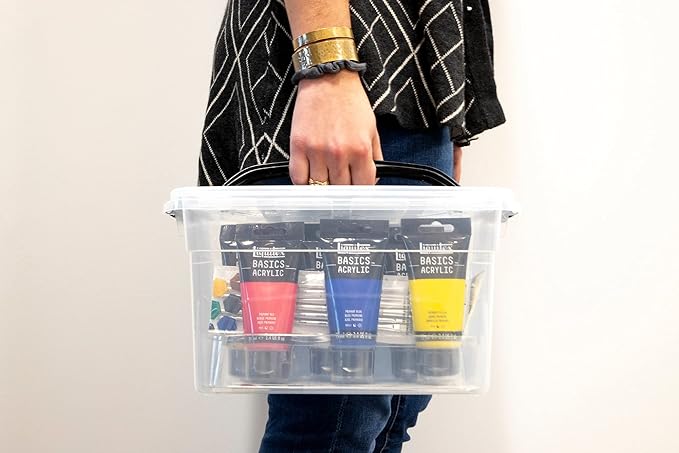 Liquitex BASICS Acrylic Paint Set, 9 x 75ml (2.4-oz), Starter Box