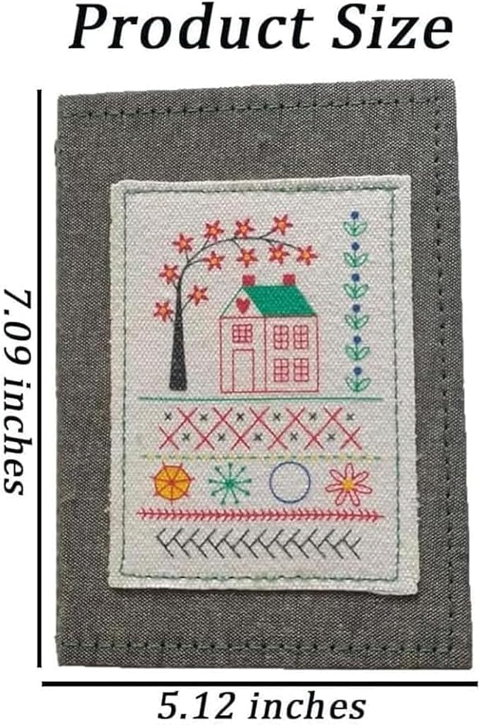 2026 Embroidery Stitch Book Kit – 106 Patterns Sampler & Tutorials, Portable Stitch Book Embroidery Kit for Beginners, All-in-One Embroidery book of Stitches Practice Set with Tools for DIY Craft