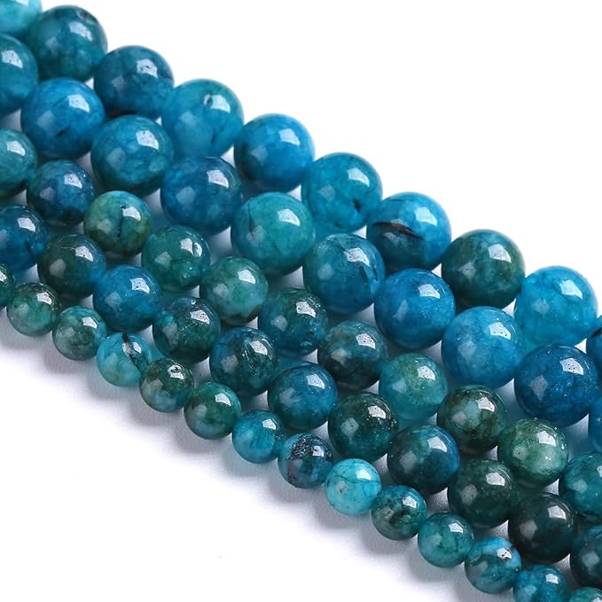 10MM 36PCS Blue Apatite Spacer Loose Beads for Jewelry Making DIY Bracelet Necklace