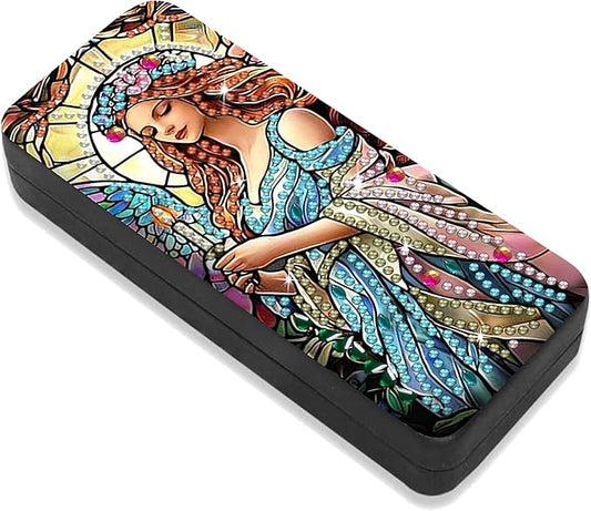 Leatrice Diamond Art Kits for Adults Small Diamond Painting Kit Gem Art Paint by Diamonds Dot Eyeglasses Case 5d Diamond Art DIY for Beginner Women Beauty