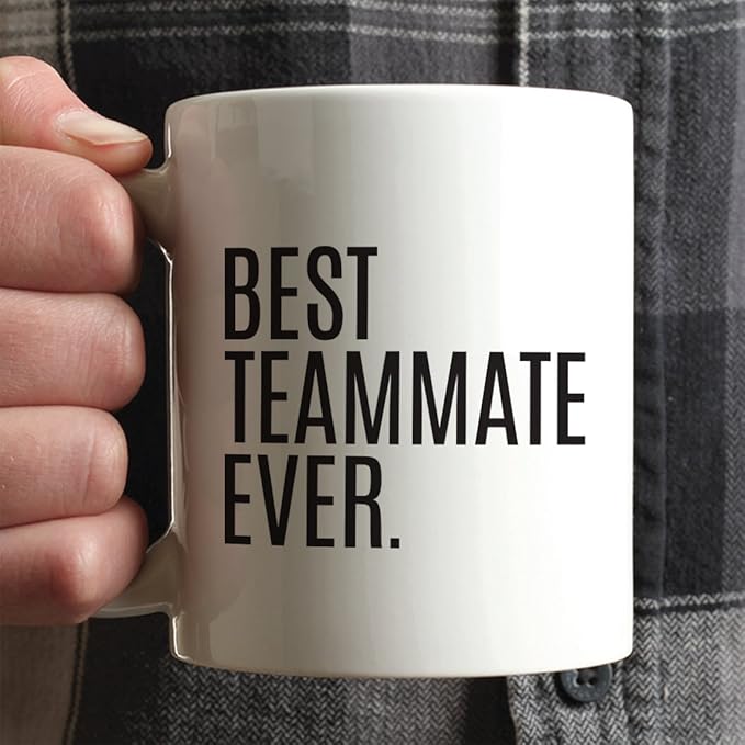 Andaz Press 11oz. Coffee Mug Birthday Gift, Best Teammate Ever, 1-Pack