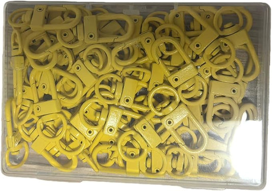 KJML DIY Keychain clip 60pcs Swivel Snap Lobster Claw Keychain Clasps Lanyard Hardware Key Chain Hooks for Bag Charm