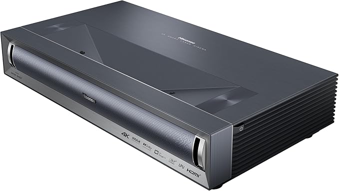Hisense PX3-PRO Ultra Short Throw Triple Laser Projector, 4K UHD, 80” – 150”, 3,000 Lumens, 3000:1 Contrast, Dolby Vision & Atmos, IMAX Enhanced, 240 High Refresh Rate, Google TV, Designed for Xbox