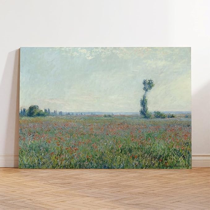CFIOZYOS 40+ Monet Famous Print Posters Poppy Field 2 by Claude Monet Impressionism Art Wall Decoration Poster Family Bar Restaurant Garage Cafe Art Print Gift Unframe 12×18inch(30×45cm)