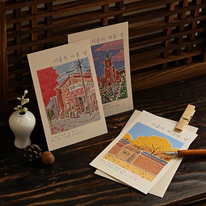 Monolike Twelve Months of Seoul Single Card - Mix 12 pack Postcards