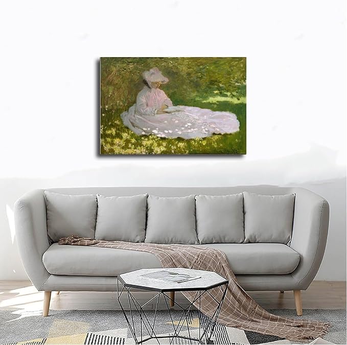 40+ Monet Famous Print Posters Springtime by Claude Monet Impressionism Poster Print for Room Aesthetics Canvas Wall Art Print Frame 20×30inch(50×75cm)