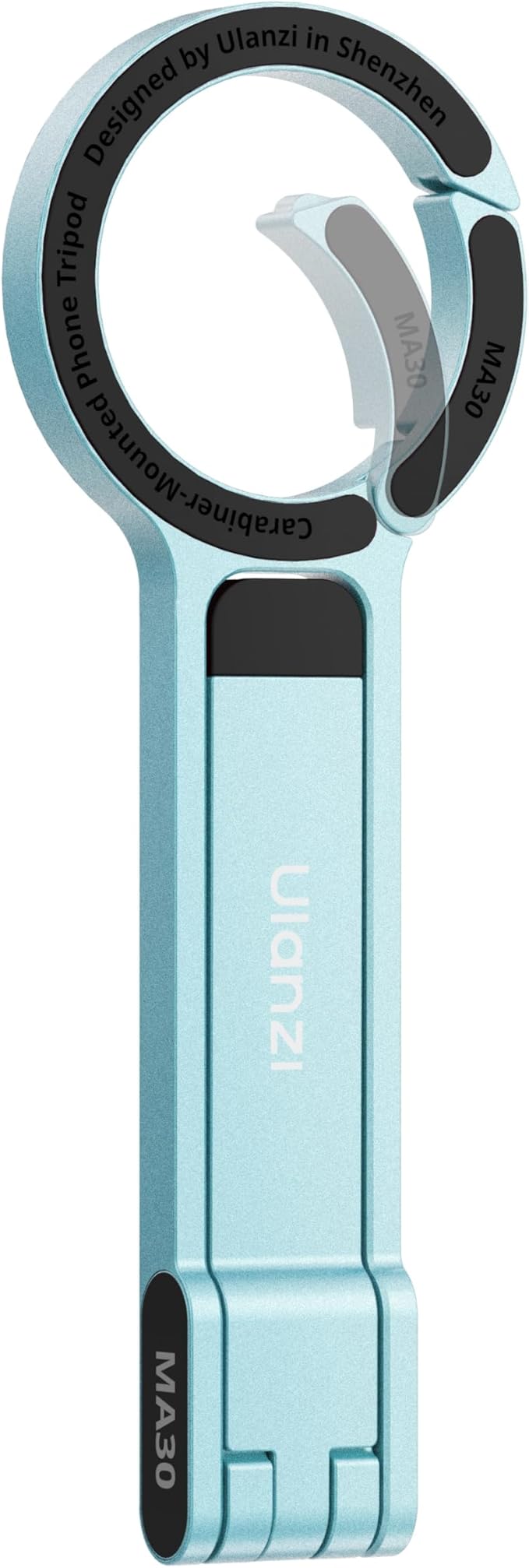 ULANZI MA30 Magnetic Phone Tripod Stand for iPhone, Aluminium Maglock Smartphone Mini Tripod Pocket Cell Phone Stand Strong Magnet Compatible with iPhone 17 16 15 14 13 12 Series, Mint Green
