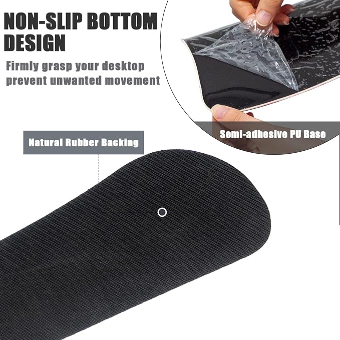 RICHEN Keyboard Wrist Rest and Mouse Pad with Wrist Support, Memory Foam Set for Gaming and Office, Comfortable & Lightweight for Easy Typing & Pain Relief (Pink Butterfly)
