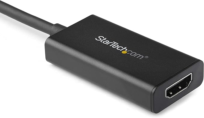 StarTech.com DisplayPort to HDMI Adapter - 4K 60Hz HDR10 Active DisplayPort 1.4 to HDMI 2.0b Video Converter - 4K DP to HDMI Adapter Dongle for Monitor/Display/TV - Latching DP Connector (DP2HD4K60H)