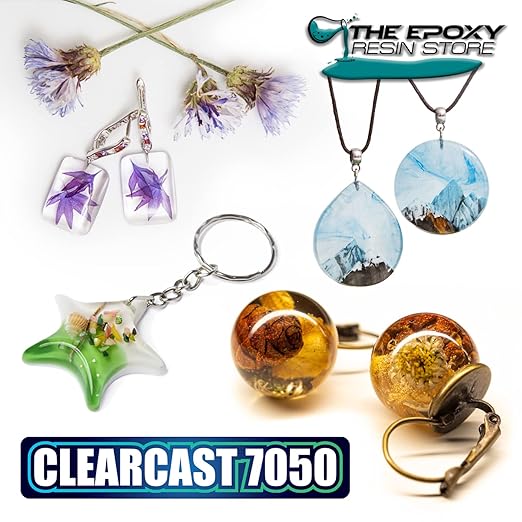 The Epoxy Resin Store Clearcast 7050 UV Resisting Jewelry Craft 2 Part Resin Kit for Art and Decorative Applications, 1.5 Gallons