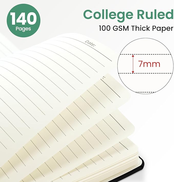 Lined Spiral Journal for Women, A5 Hardcover Cute Notebook for Work & Note Taking, Aesthetic Pretty Journal for Writing, 140 Pages, 6"x8", Symmetrical Tapestry
