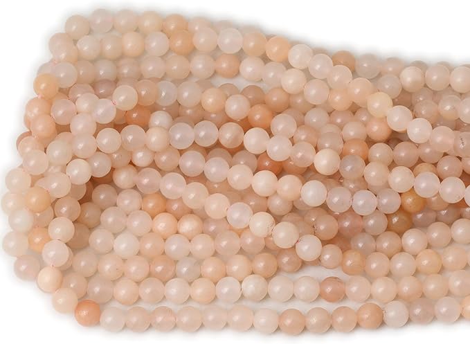 45PCS 8mm Natural Pink Aventurine Gemstone Round Loose Beads Stone Beads for Jewelry Making DIY Findings 1 Strand 15"