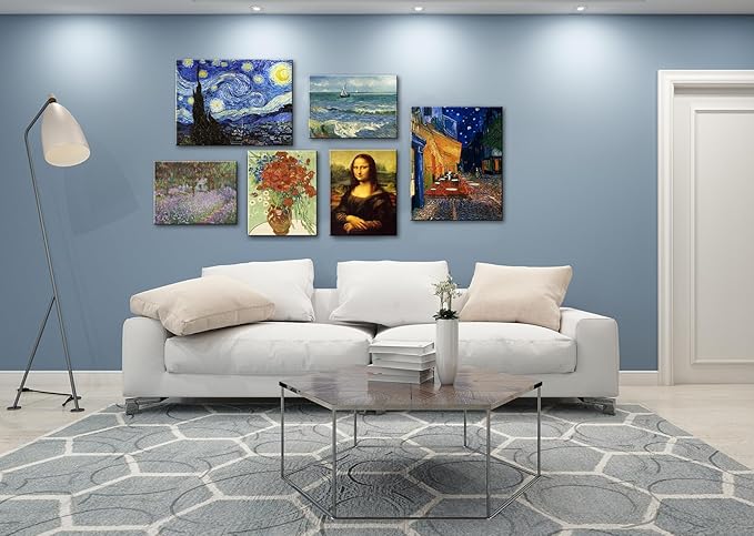 msspart Canvas Prints Wall Art Mona Lisa by by Leonardo DaVinci, The World Classic Paintings Reproductions for Living Room, Office Home Decoration 12"x16"