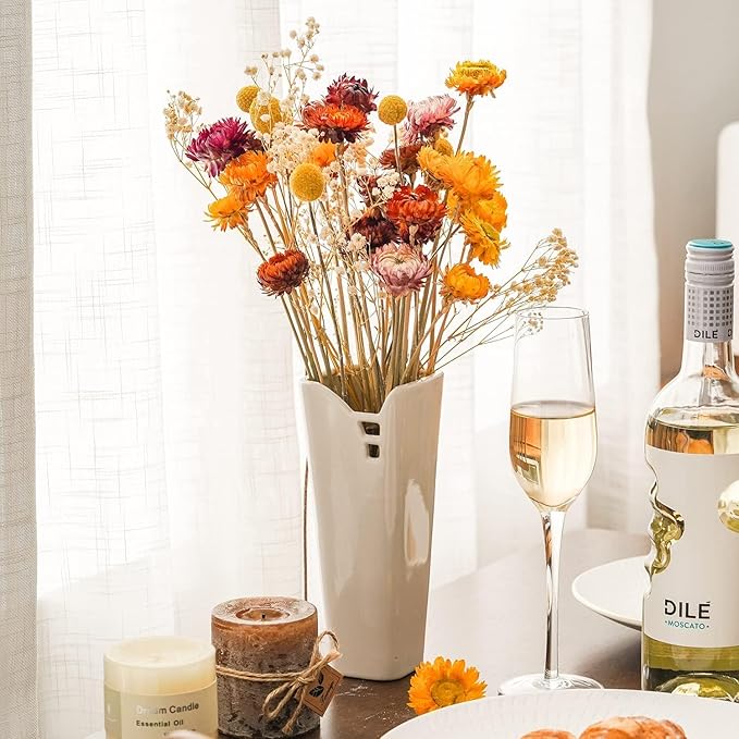 Natural Dried Straw Flower 20pcs, Natural Flowers Bouquet Daisies, Dried Daisies, Home Decoration,DIY Flower Arrangement